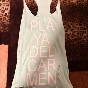 Mint Green Playa Del Carmen Tank Top